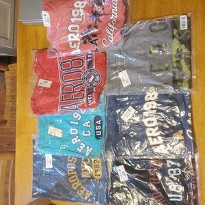 Mens Aeropostal graphic tees size small 7 in total